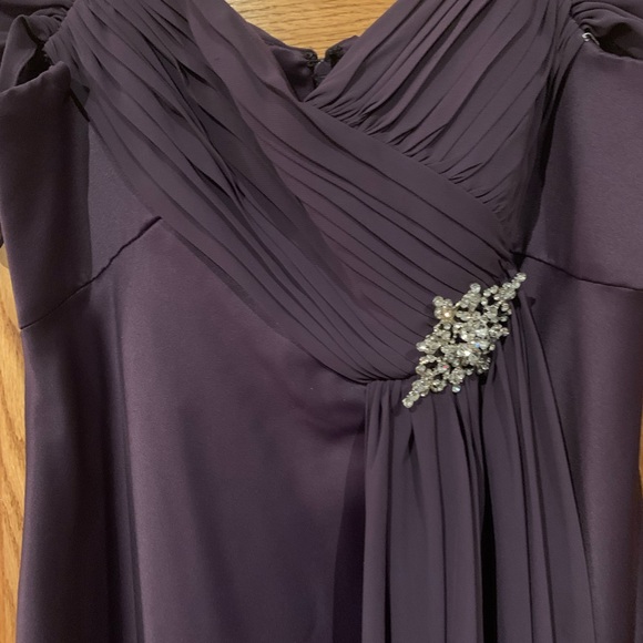 Short sleeve purple dress - Picture 2 of 7